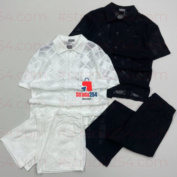 Men's Premium Mesh Co-Ord Set – Breathable Summer Two-Piece Outfit_AT