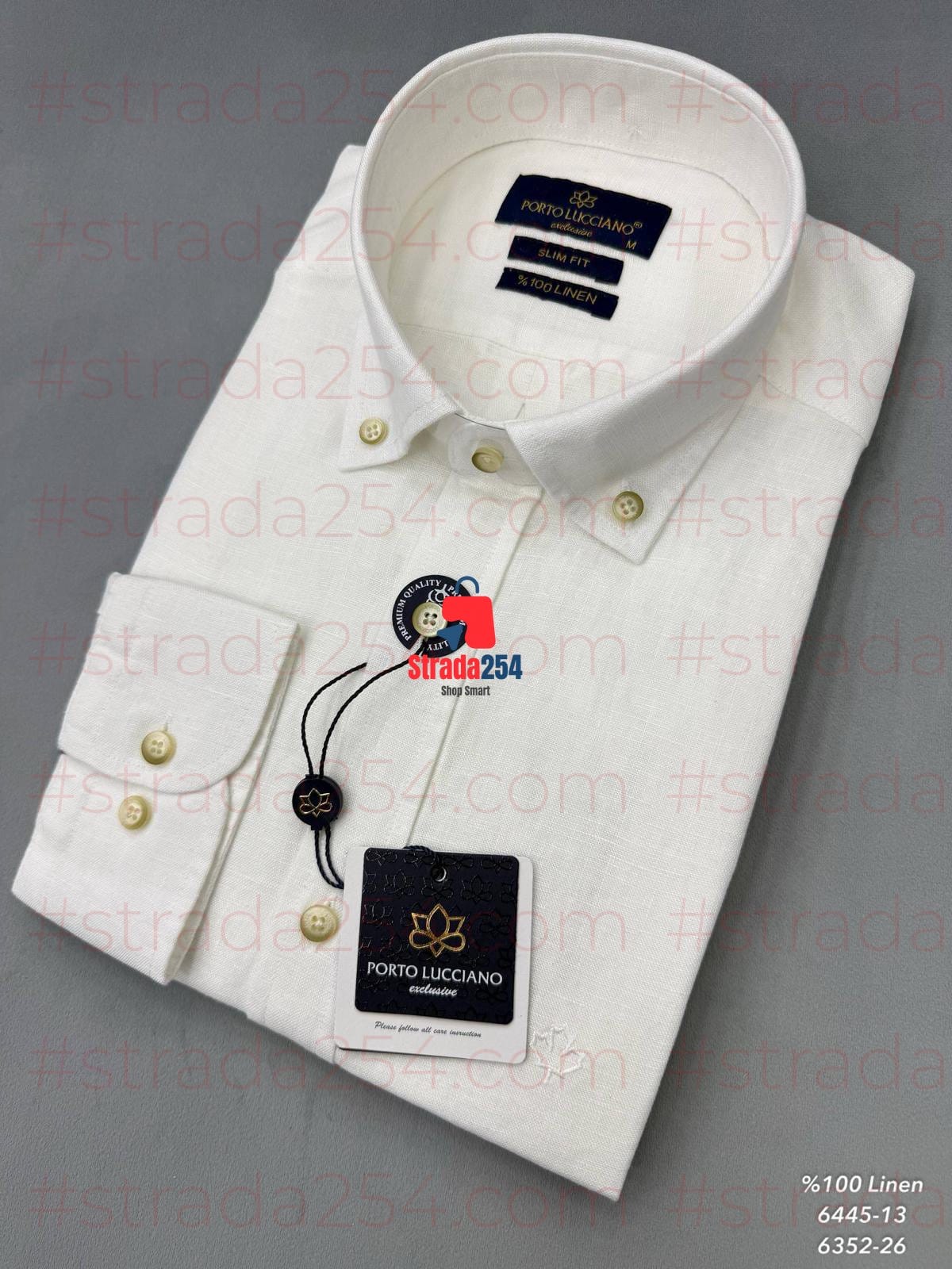 Exclusive Men's 100% Linen Slim Fit Long Sleeve Shirt_SLM