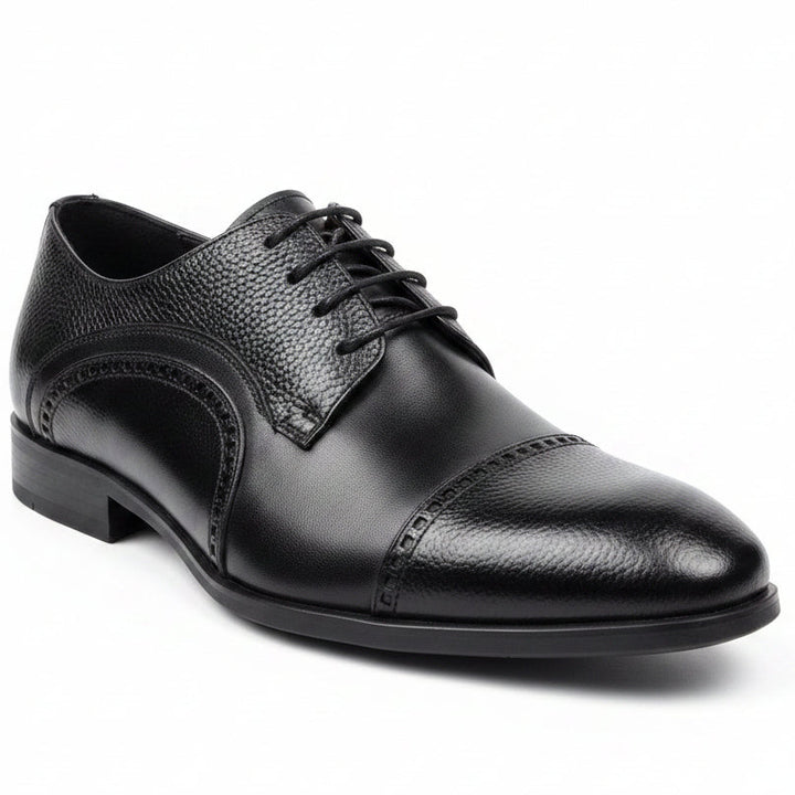 Men's Classic Cap-Toe  Oxford Dress Shoes_HUN