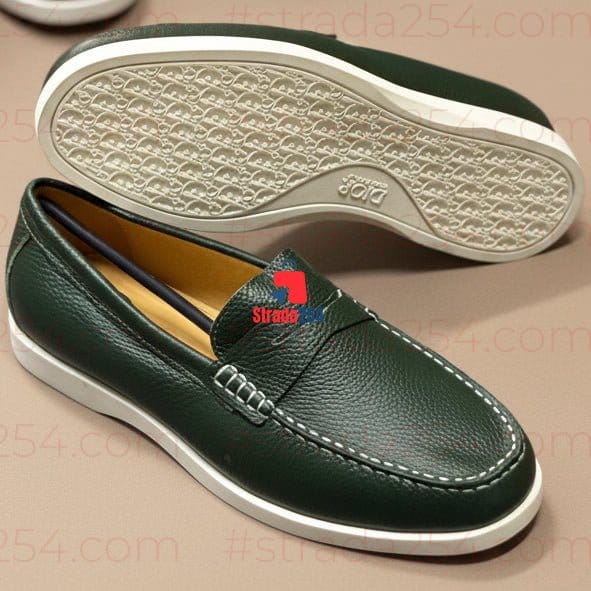 Premium Pebbled Slip-On Loafers – Lightweight Smart Casual Comfort Shoes | 4B