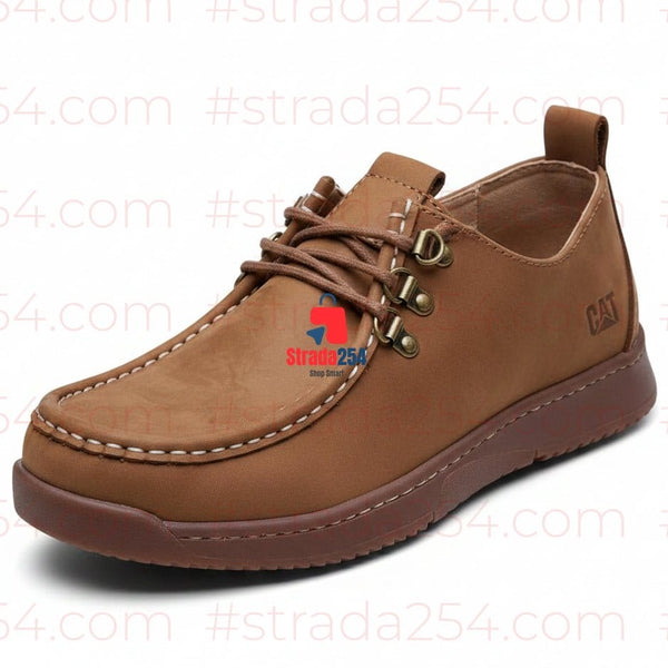 Men's Premium-Inspired Nubuck Casual Moc Toe Shoes | Lightweight Comfortable Lace-Up Shoes|1C