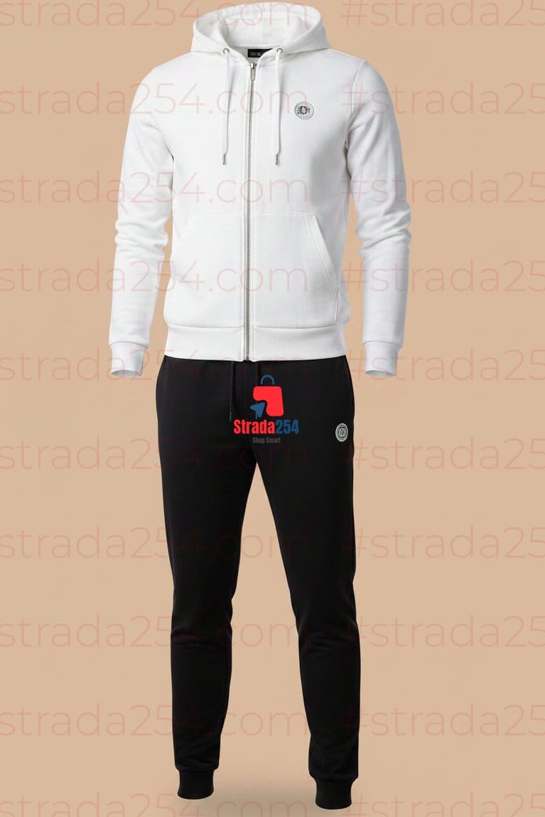 Men's Premium Zip-Up Tracksuit Set – Modern Slim Fit Athletic Jacket & Jogger Pants | STRADA254|PRC