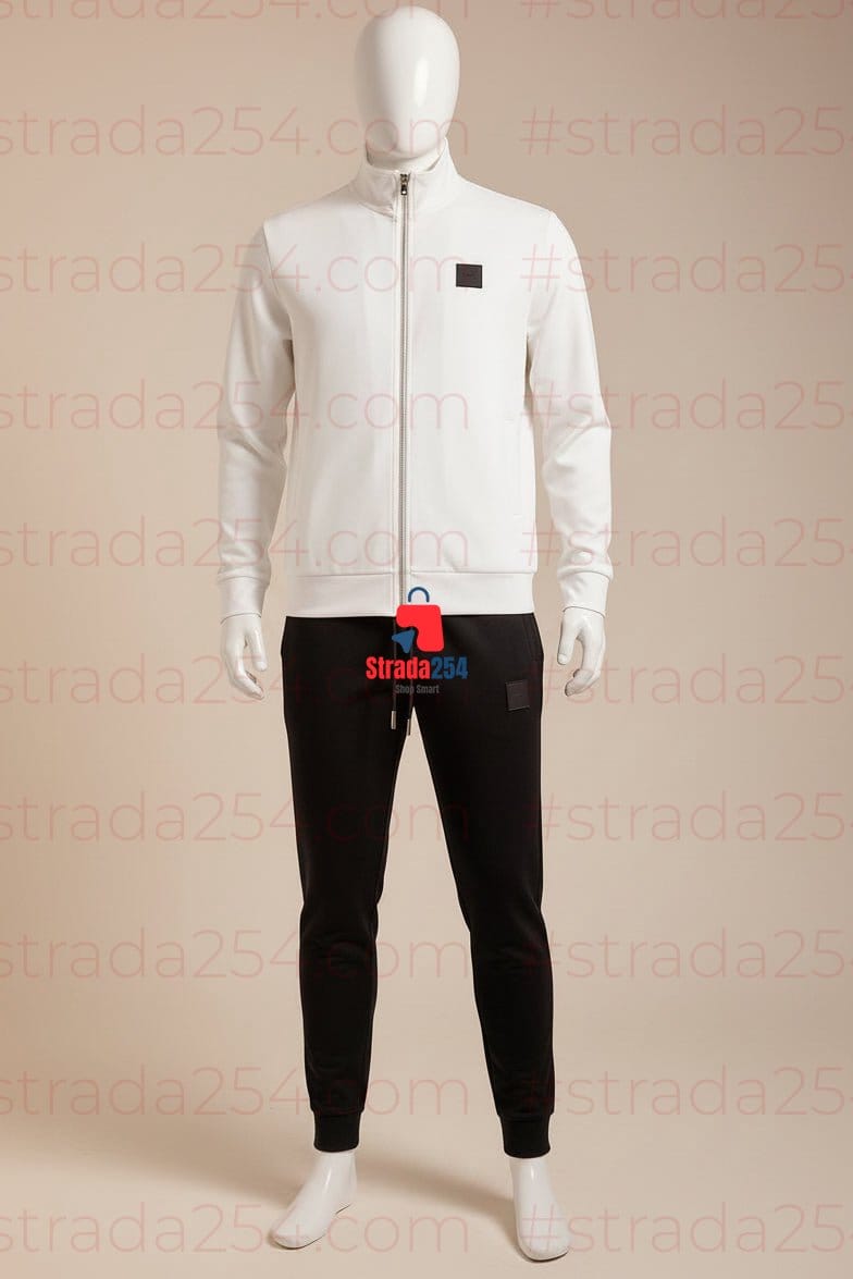 Men's Premium Zip-Up Tracksuit Set – Modern Slim Fit Athletic Jacket & Jogger Pants | STRADA254|PRC