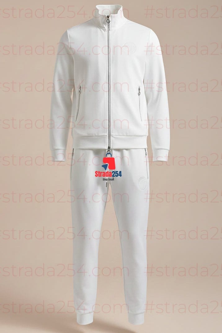 Men's Premium Zip-Up Tracksuit Set – Modern Slim Fit Athletic Jacket & Jogger Pants | STRADA254|PRC