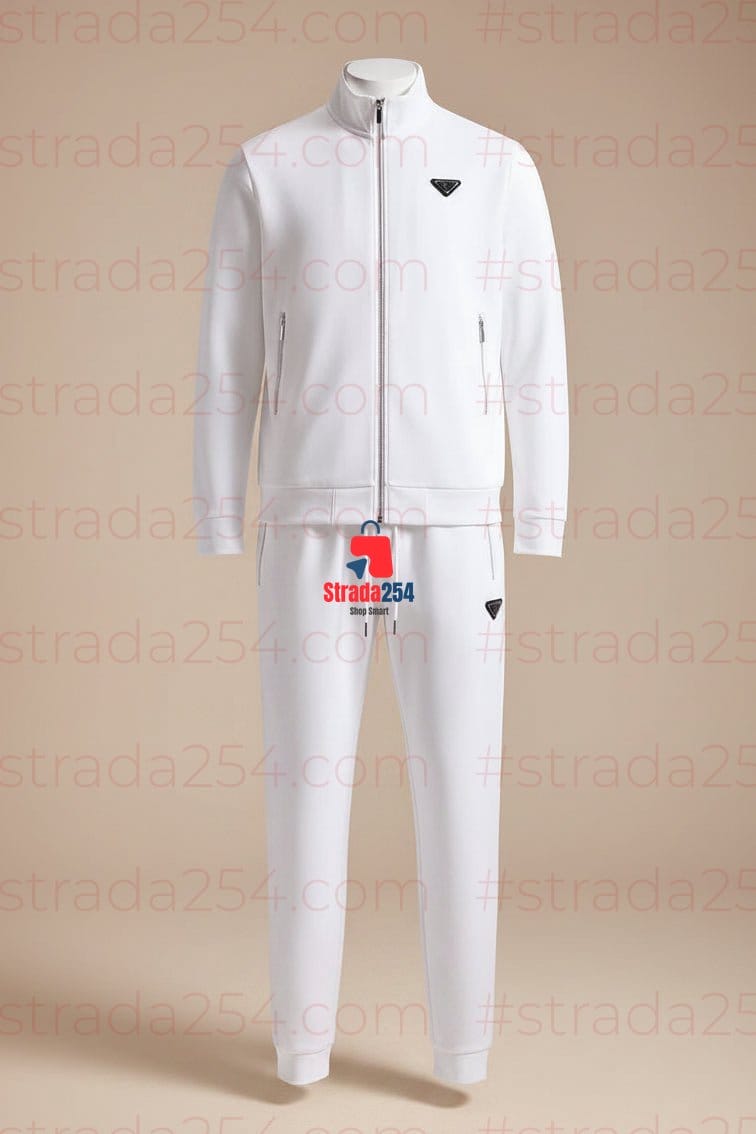 Men's Premium Zip-Up Tracksuit Set – Modern Slim Fit Athletic Jacket & Jogger Pants | STRADA254|PRC