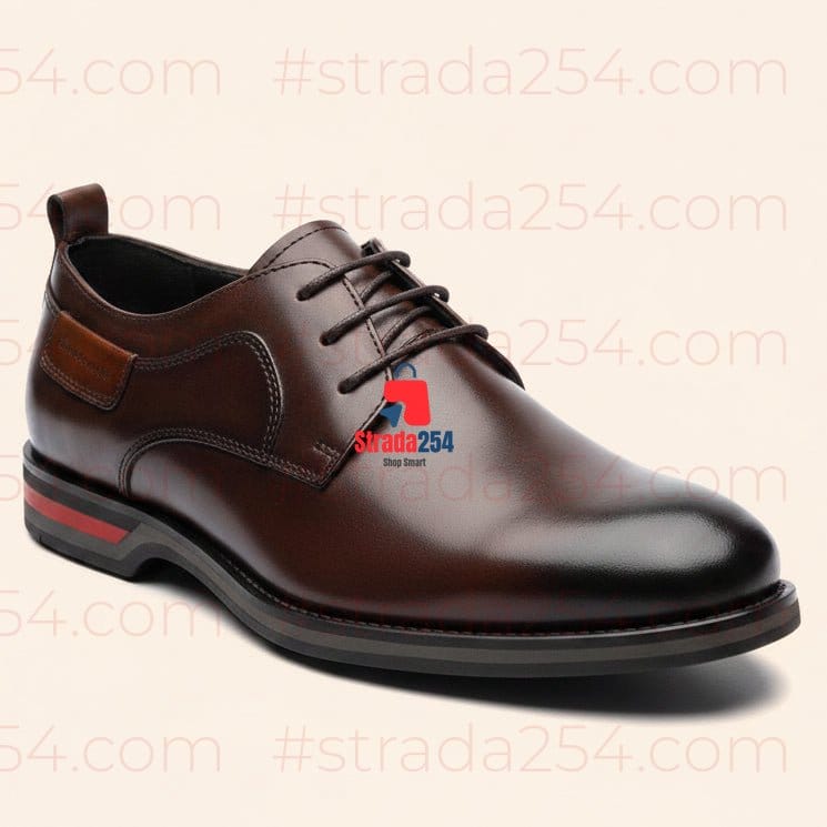 Men's Premium Pebbled Derby Shoes|4B