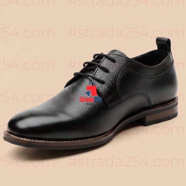 Men's Premium Pebbled Derby Shoes|4B