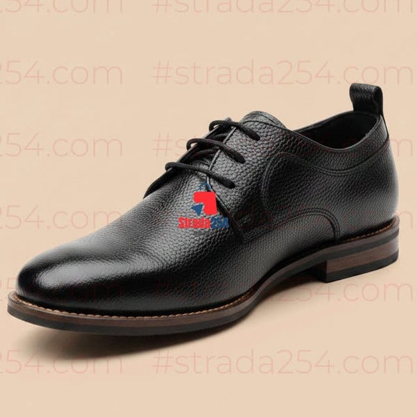 Men's Premium Pebbled Derby Shoes|4B