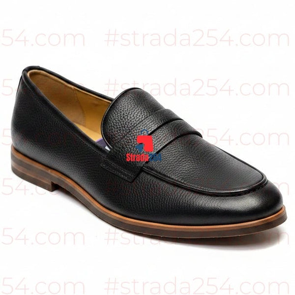 Men's Classic Pebbled Penny Loafers|5FA