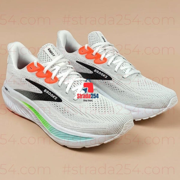 Cushioned Running Shoes – Breathable Mesh Athletic Sneakers White/Black_4B