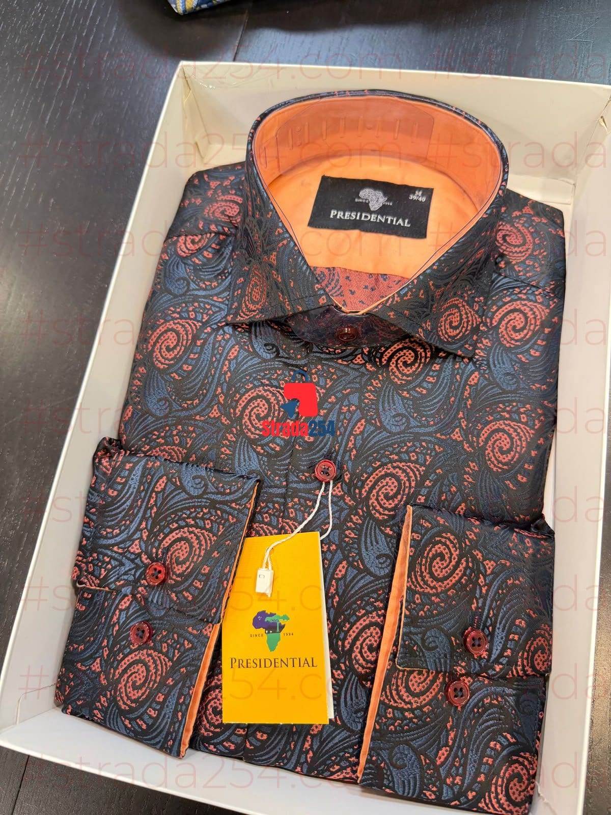 Presidential Premium Patterned Dress Shirt – Luxury Long Sleeve Men's Shirt|TWN