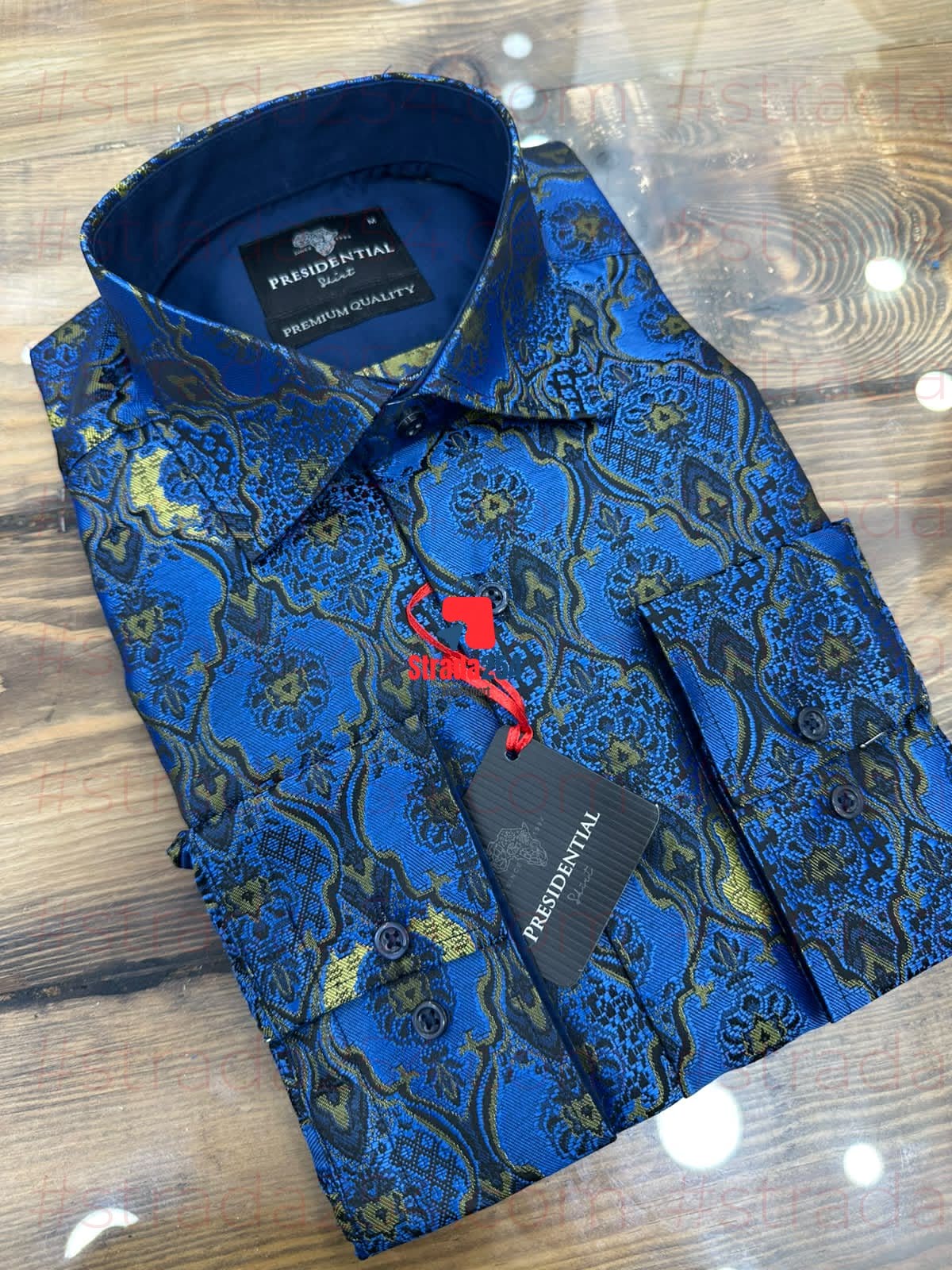 Presidential Premium Patterned Dress Shirt – Luxury Long Sleeve Men's Shirt|TWN