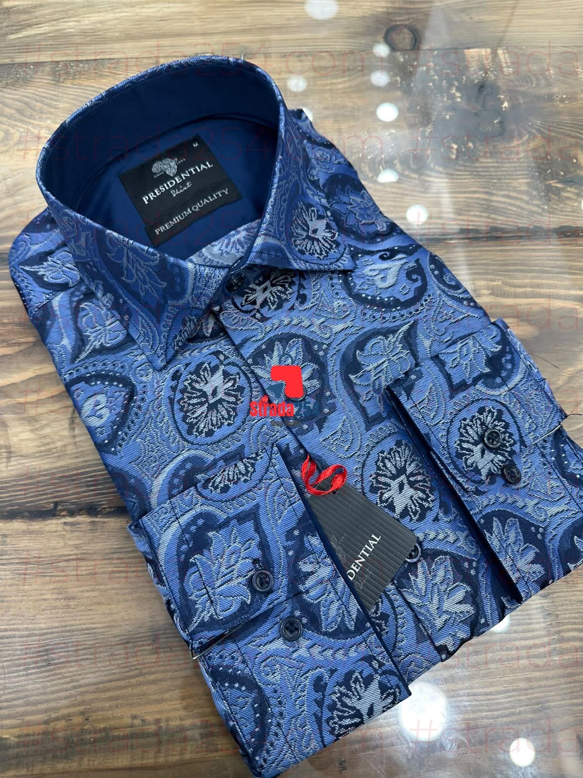Presidential Premium Patterned Dress Shirt – Luxury Long Sleeve Men's Shirt|TWN
