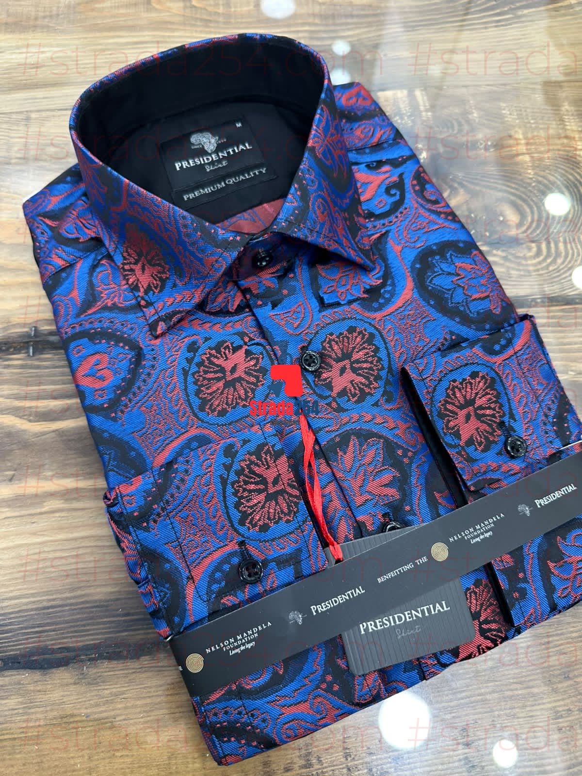 Presidential Premium Patterned Dress Shirt – Luxury Long Sleeve Men's Shirt|TWN