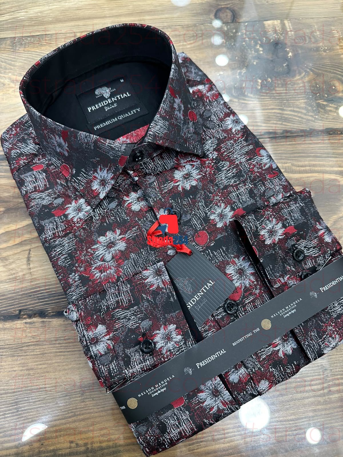 Presidential Premium Patterned Dress Shirt – Luxury Long Sleeve Men's Shirt|TWN