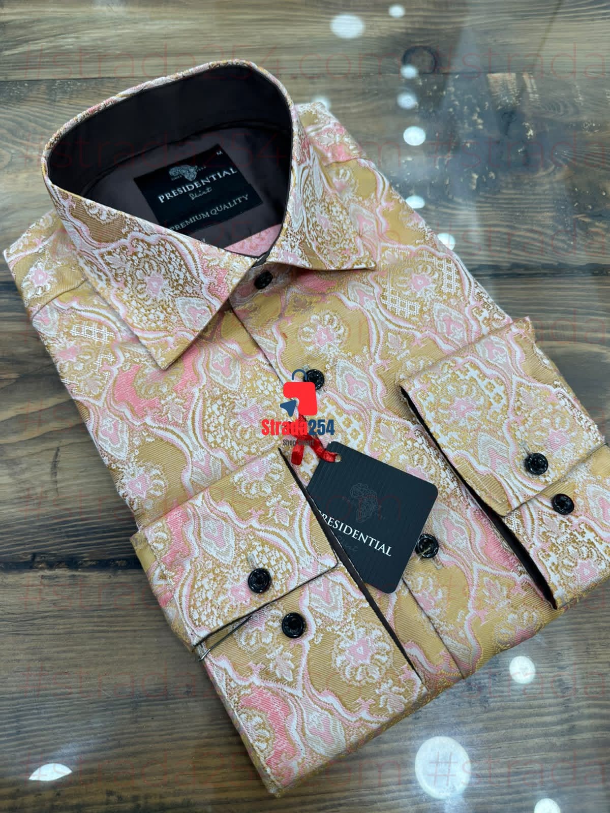 Presidential Premium Patterned Dress Shirt – Luxury Long Sleeve Men's Shirt|TWN