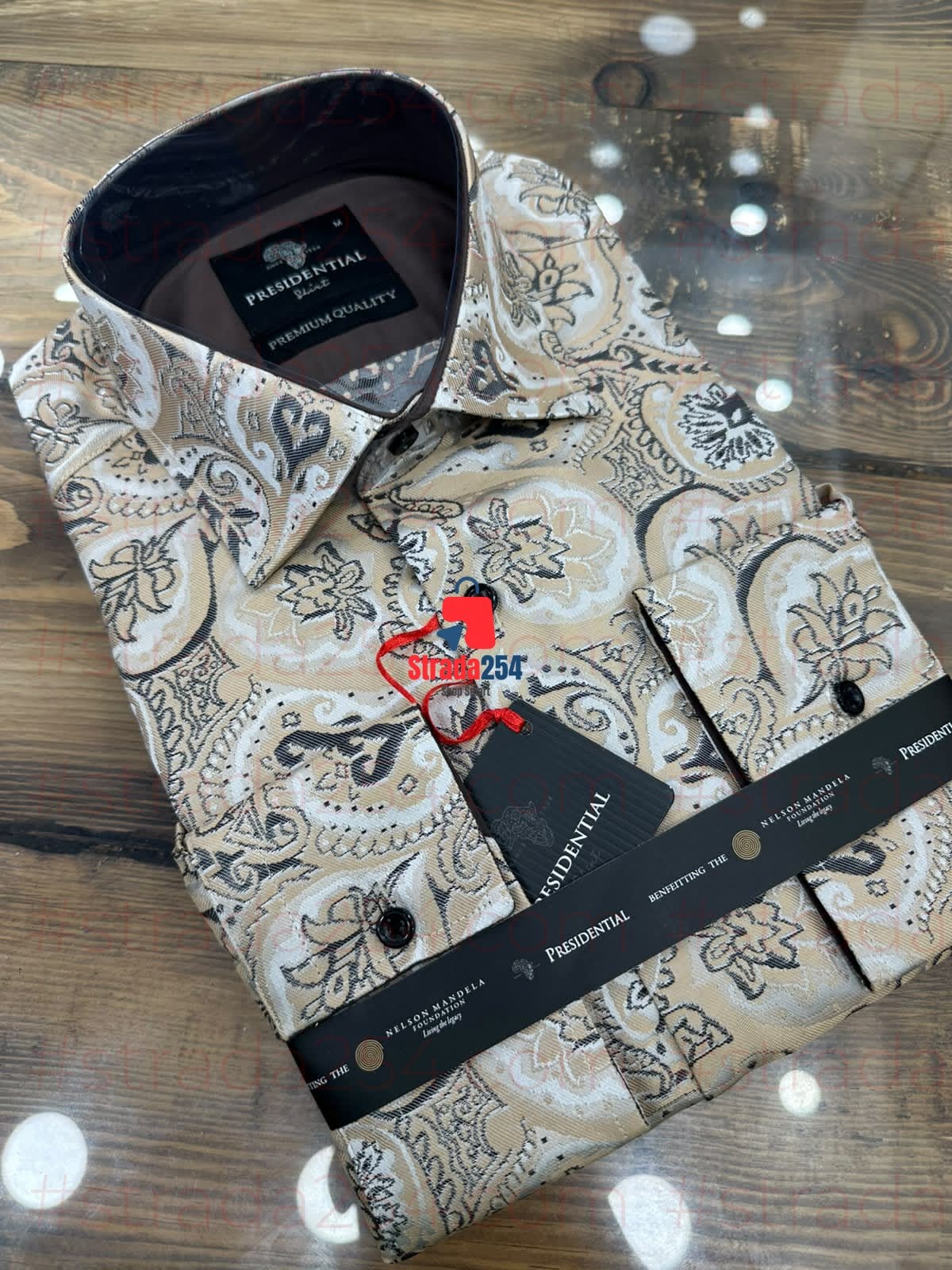 Presidential Premium Patterned Dress Shirt – Luxury Long Sleeve Men's Shirt|TWN