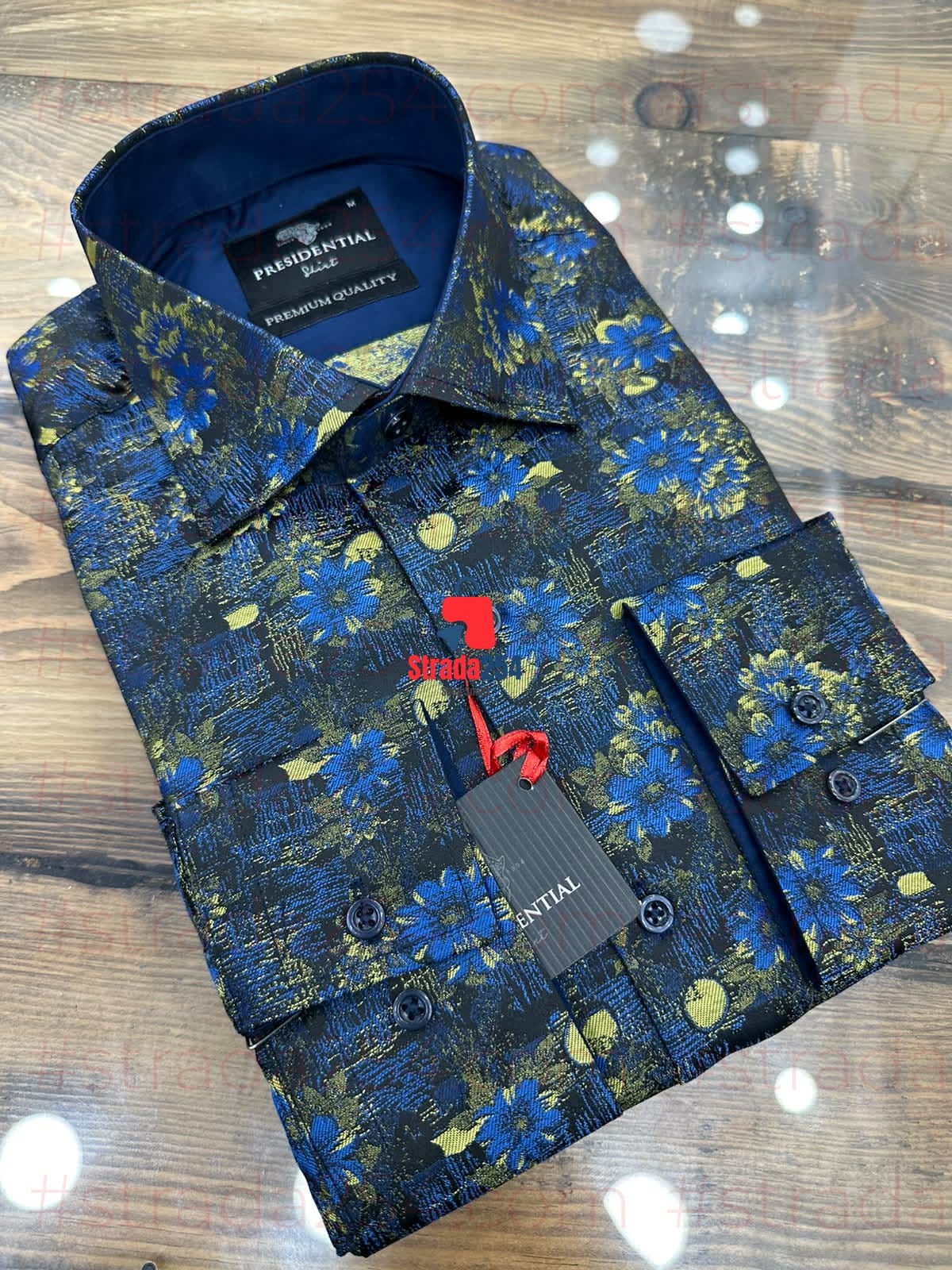 Presidential Premium Patterned Dress Shirt – Luxury Long Sleeve Men's Shirt|TWN