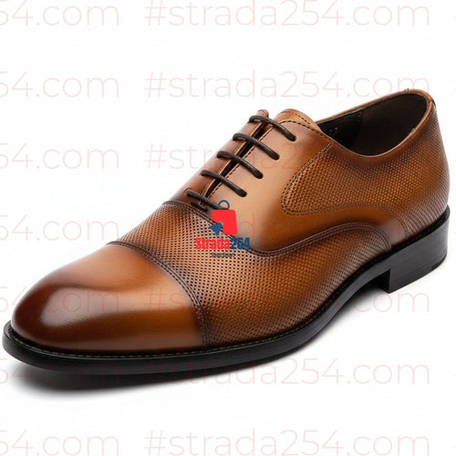 Men's Premium Leather Brogue Dress Shoes – Classic Formal Lace-Up Business Shoes_AT
