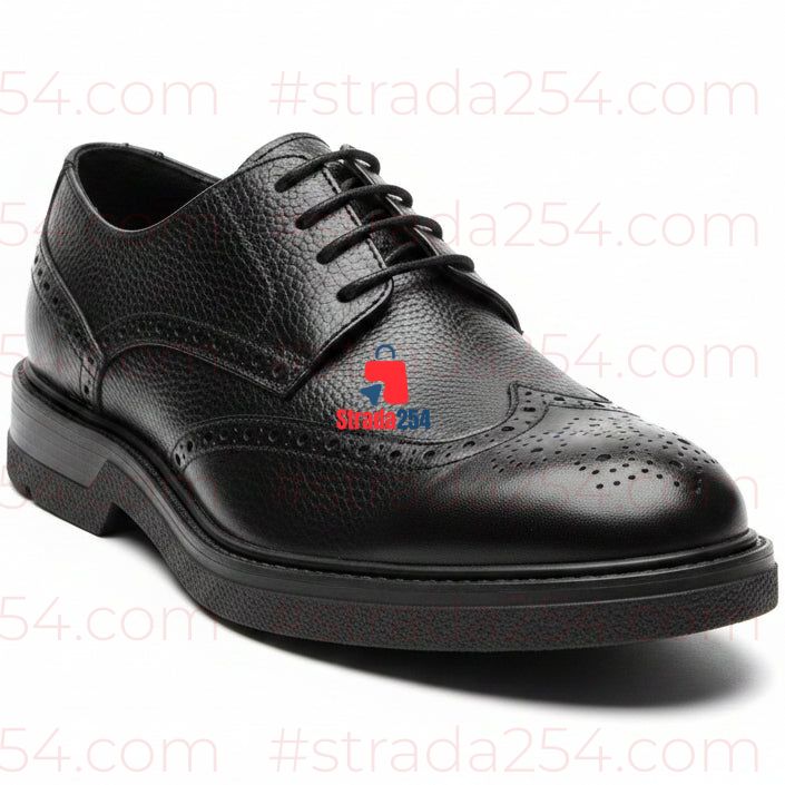 Men's Premium Leather Brogue Dress Shoes – Classic Formal Lace-Up Business Shoes_AT