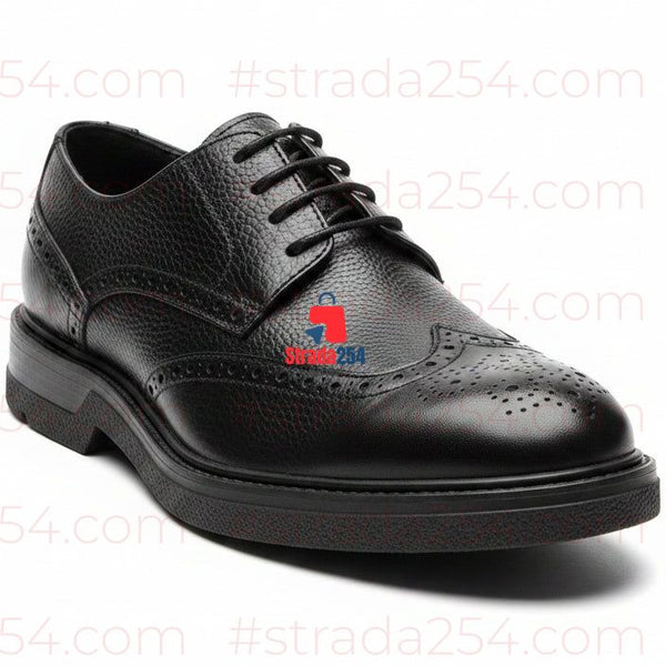 Men's Premium Leather Brogue Dress Shoes – Classic Formal Lace-Up Business Shoes_AT