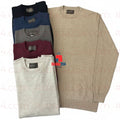 Men’s Classic Crew Neck Knit Sweater – Soft Smart Casual Pullover_slm