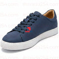 Men’s Minimalist Casual Sneakers – Low-Top Lace-Up Shoes with White Sole_12s