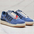 Men’s Blue Low-Top Sneakers – Lace-Up Casual Shoes with Gum-Style Sole