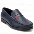 Men’s Casual Penny Loafers – Textured Finish||55W