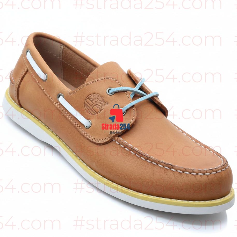 Men’s Casual Boat Shoes – Contrast Sole||1C