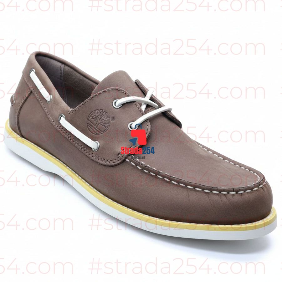 Men’s Casual Boat Shoes – Contrast Sole||1C