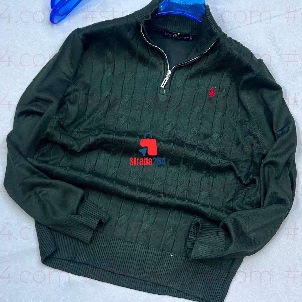 Men’s Textured Quarter-Zip Knit Pullover_at
