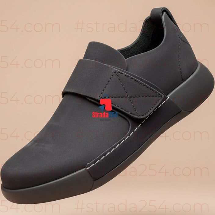 Men’s Casual Slip-On Shoes – Modern Leather-Look Everyday Footwear_kk