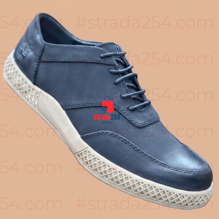 Men’s Casual Lace-Up Sneakers – Leather-Look Shoes with Textured Sole_1c