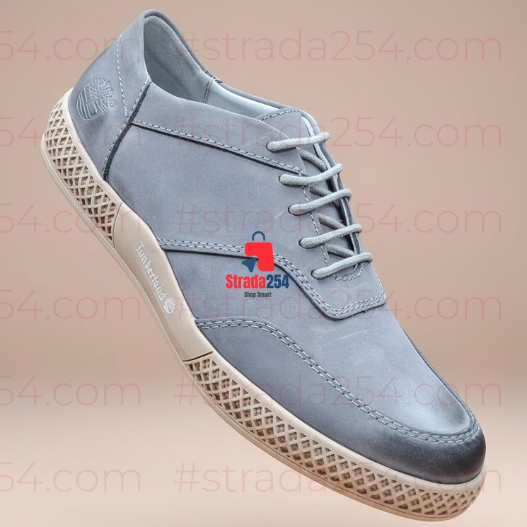Men’s Casual Lace-Up Sneakers – Leather-Look Shoes with Textured Sole_1c
