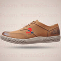 Men’s Casual Lace-Up Sneakers – Leather-Look Shoes with Textured Sole_1c