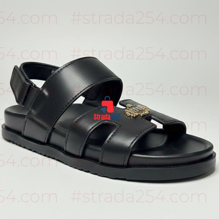 Men’s Premium Leather-Style Sandals||8S
