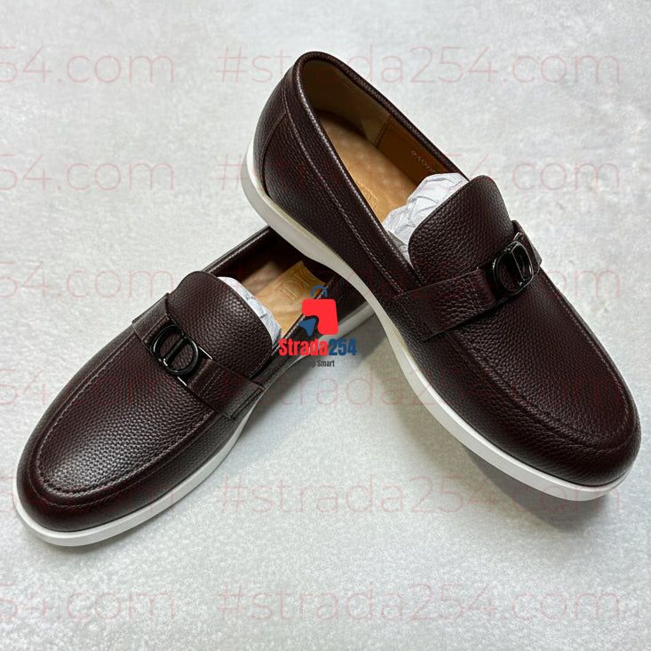 👞 Men's Premium Leather Loafers – Elegant Penny Slip-On Shoes | Smart Casual ✨_bsie