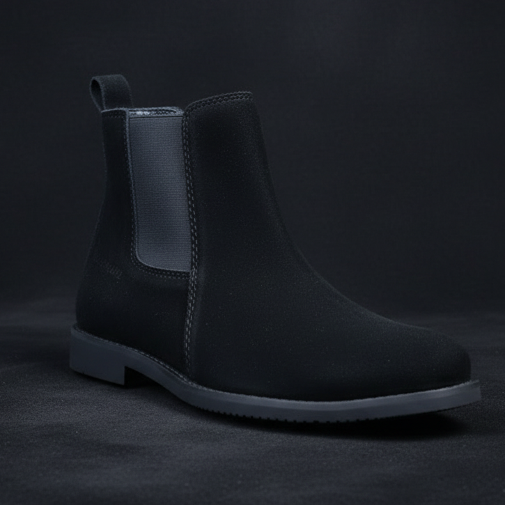 Men’s Suede Chelsea Boots – Classic Slip-On Smart Casual Shoes_trn