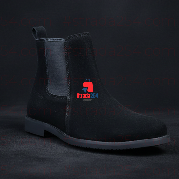 Men’s Suede Chelsea Boots – Classic Slip-On Smart Casual Shoes_trn