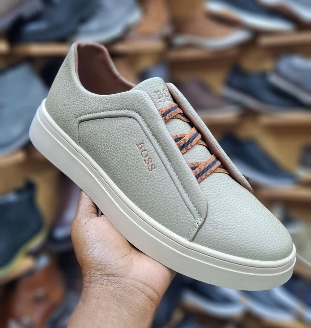 hidden elastic lacing system-Men Casual Shoes