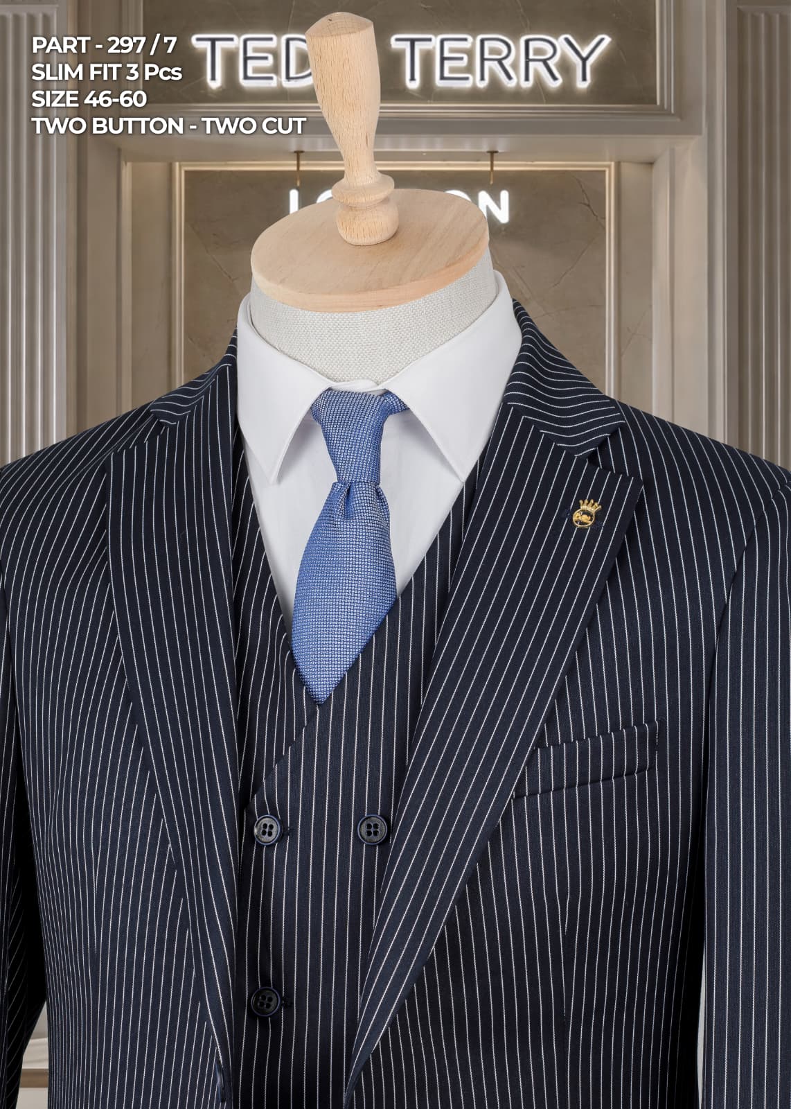 👔✨Slim Fit 2-Piece Pinstripe Suit👔✨