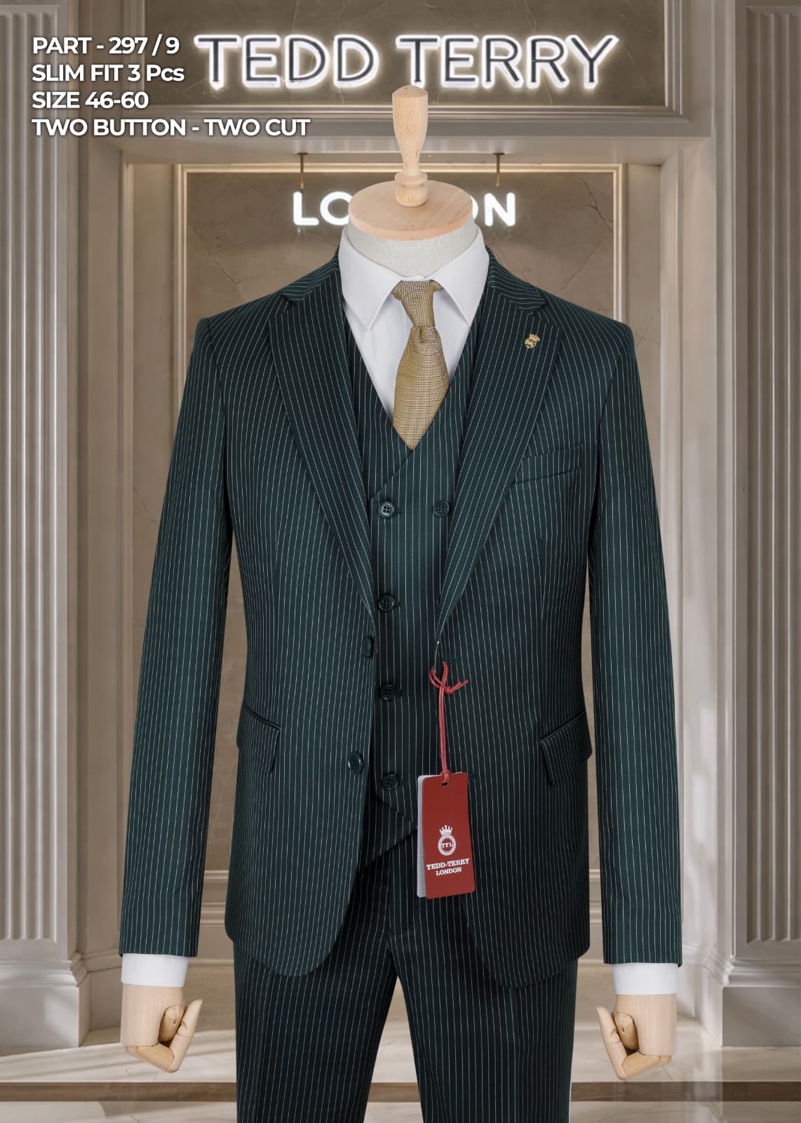 👔✨Slim Fit 2-Piece Pinstripe Suit👔✨