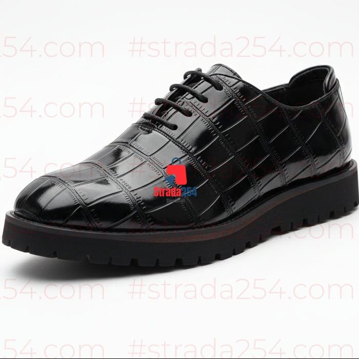 ⚡Timberland Wetlook Croc-Embossed Leather Dress Shoes for Men⚡