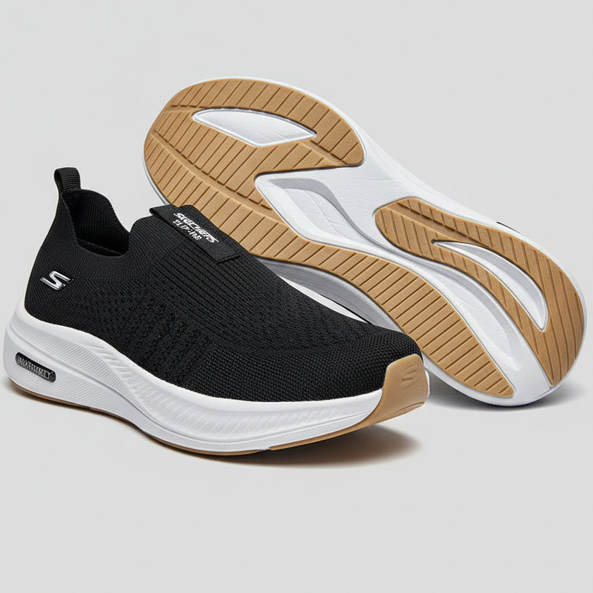 Skechers Slip-On Max Protect Sneakers – Lightweight Arch Support Walking Shoes for Men & Women