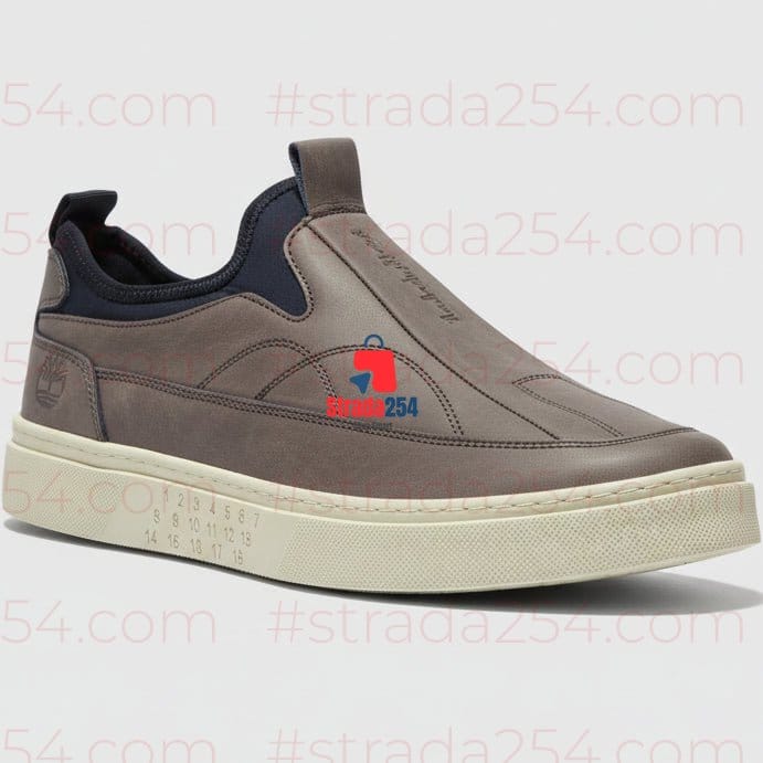 Men’s Premium Leather Slip-On Sneakers – Casual Comfort Fashion Shoes | Lightweight Everyday Walking shoes