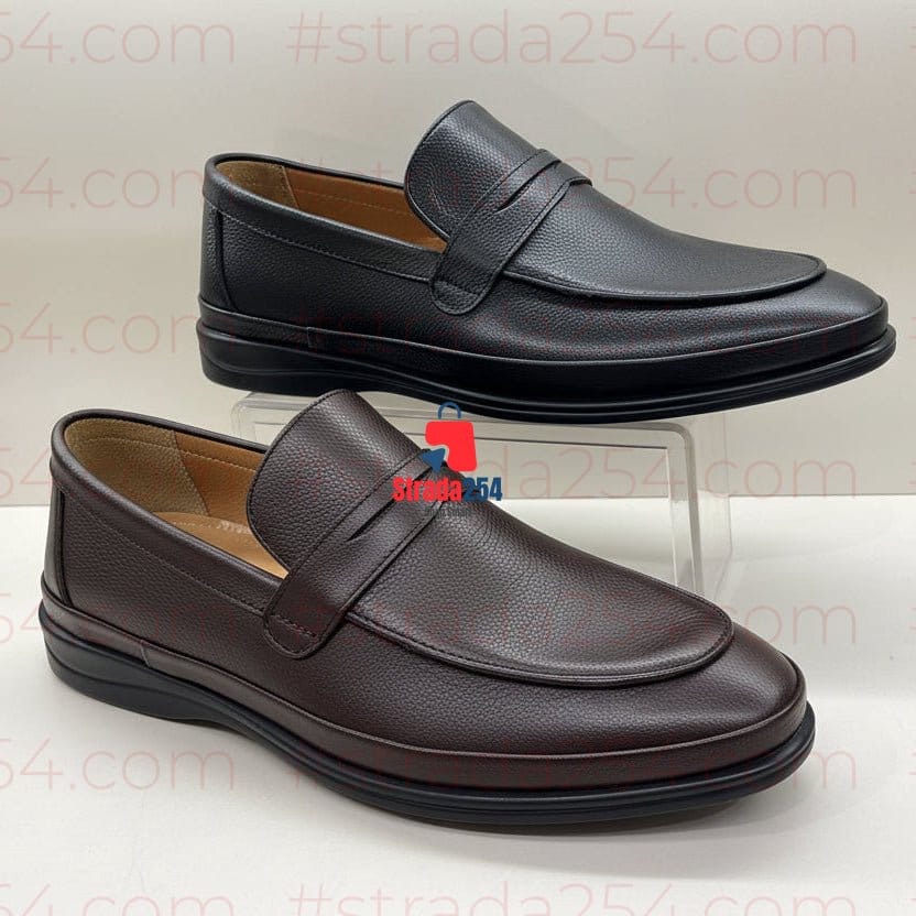 STRADA254 Premium Leather Penny Loafers – Executive Slip-On Comfort Shoes_ZKRY