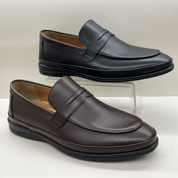 STRADA254 Premium Leather Penny Loafers – Executive Slip-On Comfort Shoes_ZKRY