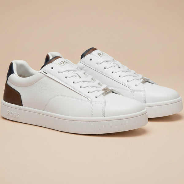 Premium Boss Inspired Leather Sneakers – Men’s Luxury Casual Shoes_BKY