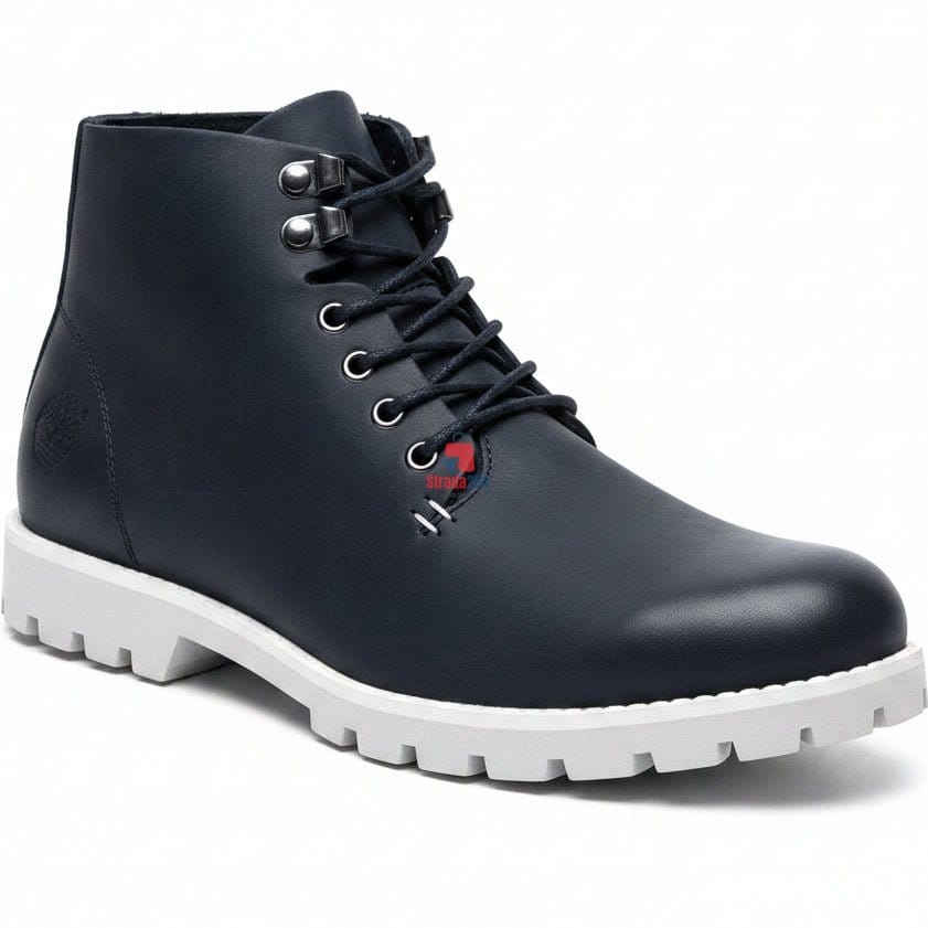 Men's Premium Leather Ankle Boots | Rugged Casual Lace-Up Boots for Everyday Wear_1C